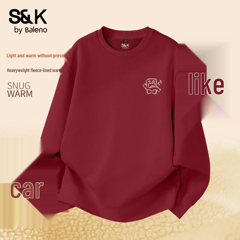 Baleno Men's S&K Series Fleece Round Neck Sweatshirt