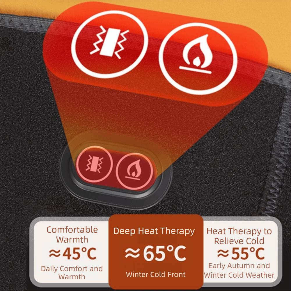 3 in 1 Electric Heating Massager Black Heated Knee Brace Men Women Joint Heating Massager  Home Use