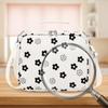 Corduroy Insulated Lunch Bags Floral Printed School Cooler Bags Insulation Lunch Box for Picnic School Work Travel