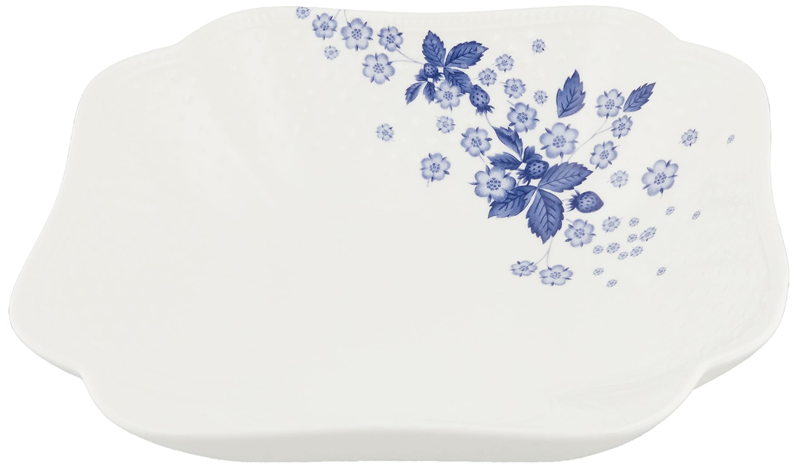 

[Officially Imported] Wedgwood Strawberry Bloom Indigo Square Bowl, Wedding Gift, 5C109205020