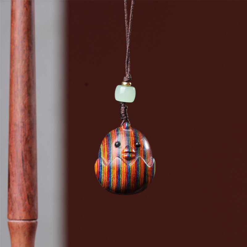 Rooster Zodiac Charm with Sandalwood & Rainbow Wood
