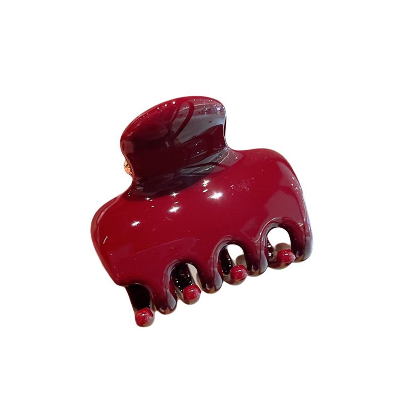 Glossy Small Claw Clip for Women with Fine Hair—Elegant High-End Shark Clip Hair Accessory