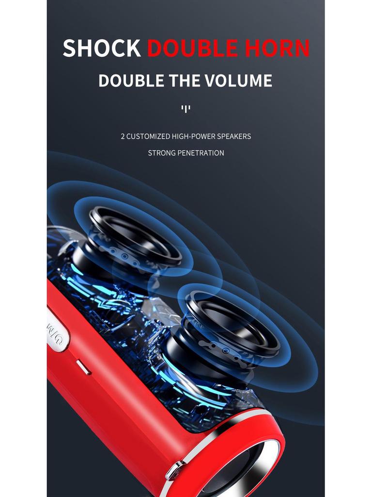 MINI2+ Portable Bluetooth Speaker with Card Slot and Super Bass for Outdoors