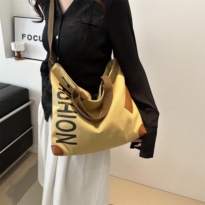 Stylish Japanese Large Capacity Canvas Shoulder Bag For Women Perfect For Daily Commutes And Classes