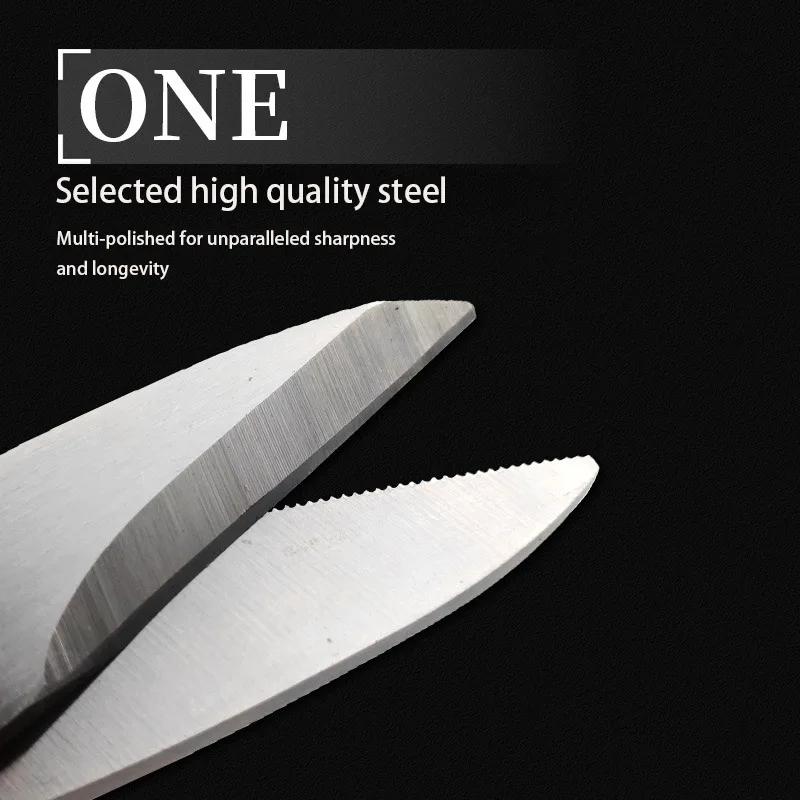 New High Carbon Steel Fishing Scissor Electrician Scissors Household Shears for Stripping Wire Cut Tools for Fabrics Paper Cable