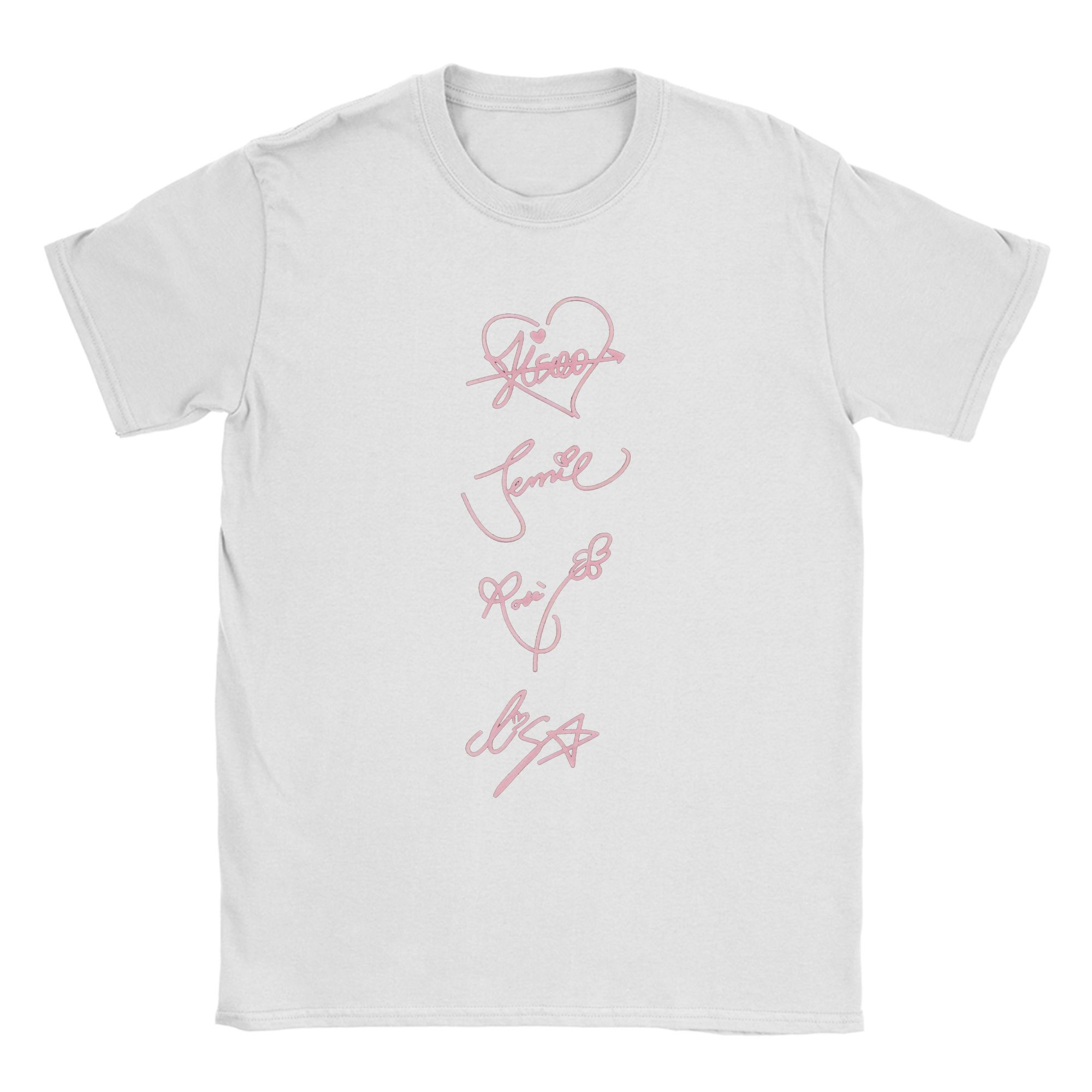 

Футболка с принтом Are You Born Pink Member World Tour Летняя 100% Хлопок Футболки Знак Модная Короткий Рукав Уличный Стиль Одежда S