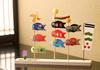Ryukodo Satsuki Doll Three Standing Carp Streamers Width 21cm X Depth 3cm X Height 15.5cm