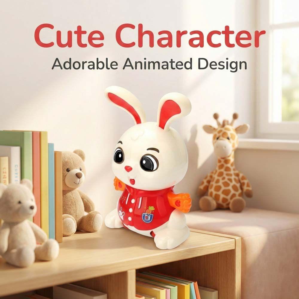 Colorful Sound Bunny Electric Toy 360° Rotation Kids Electric Bunny Toy  Birthday Gift