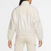 Nike Retro Sports Stand Collar Shiny Spliced Jacket Women Jacket Bright-White CZ1870-140