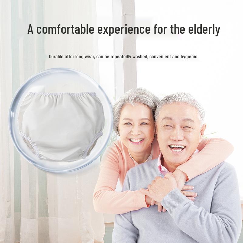 Waterproof Elderly Cloth Diaper: Absorbent, Leak-proof, Washable Adult Training Pants