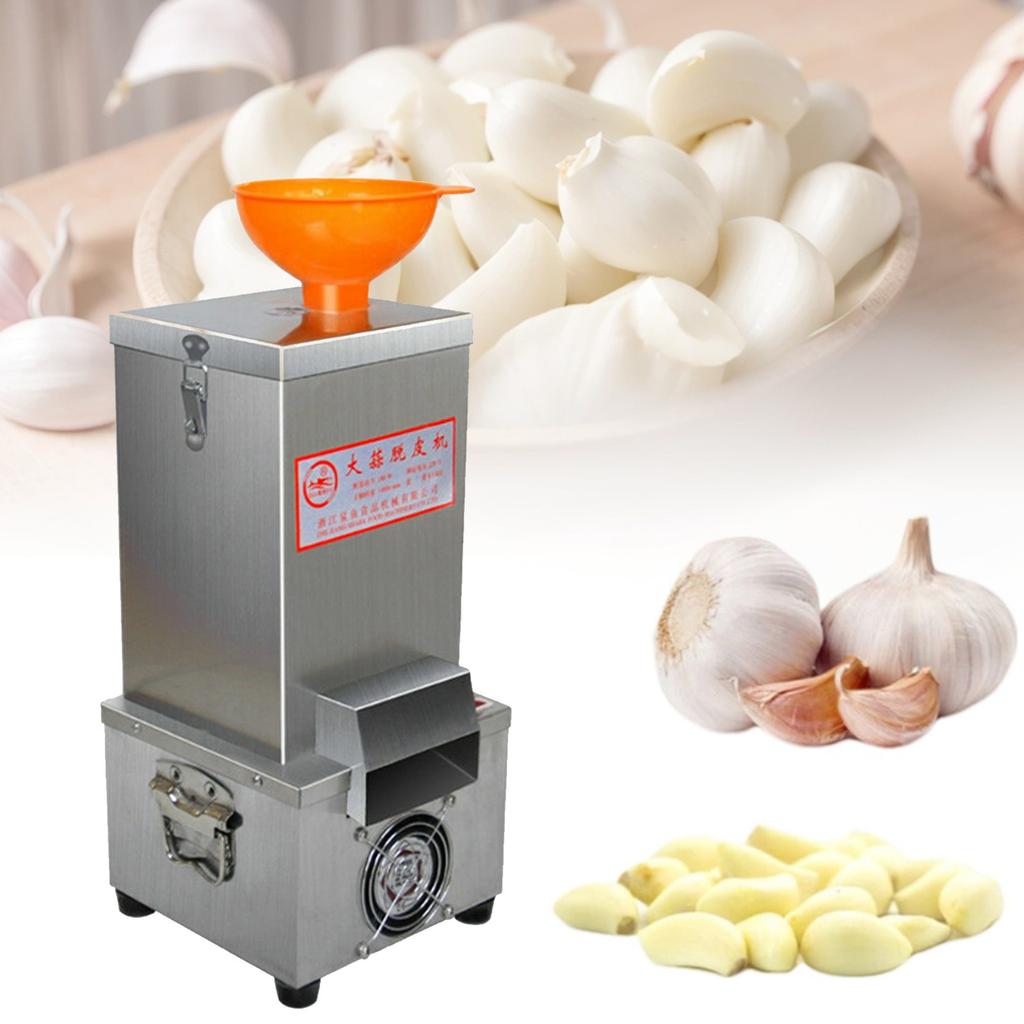 220V Electric Garlic Peeler Machine, Commercial Automatic Garlic Skin Remover Garlic Peeling Machine, 25KG/H