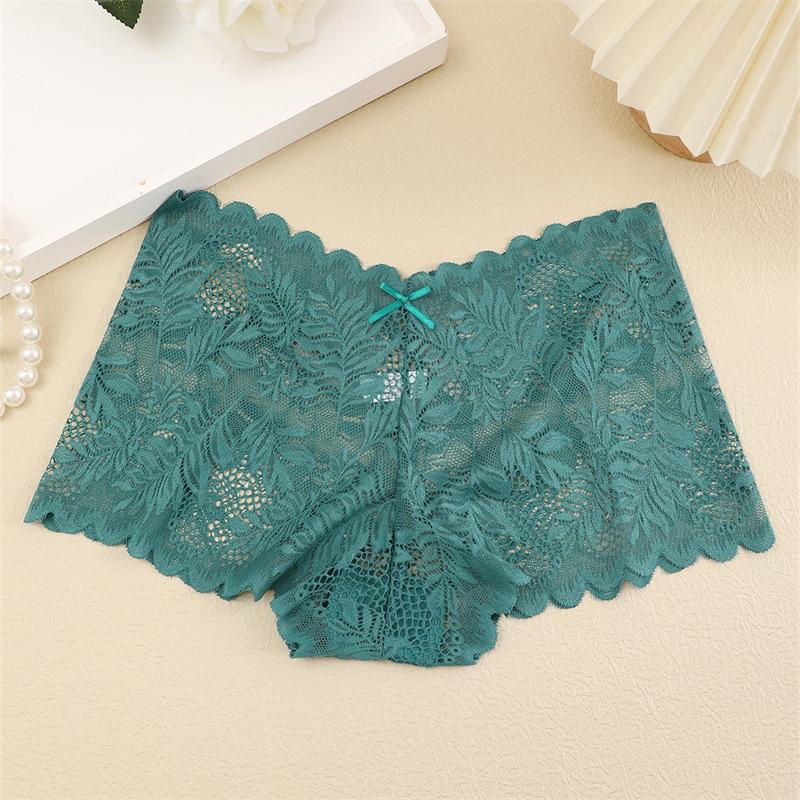 1Pc Lace Underwear Sexy Women Panties Low Waist Hollow Out Ladies Briefs Transparent Female Underpants Womens Lingerie S-XL