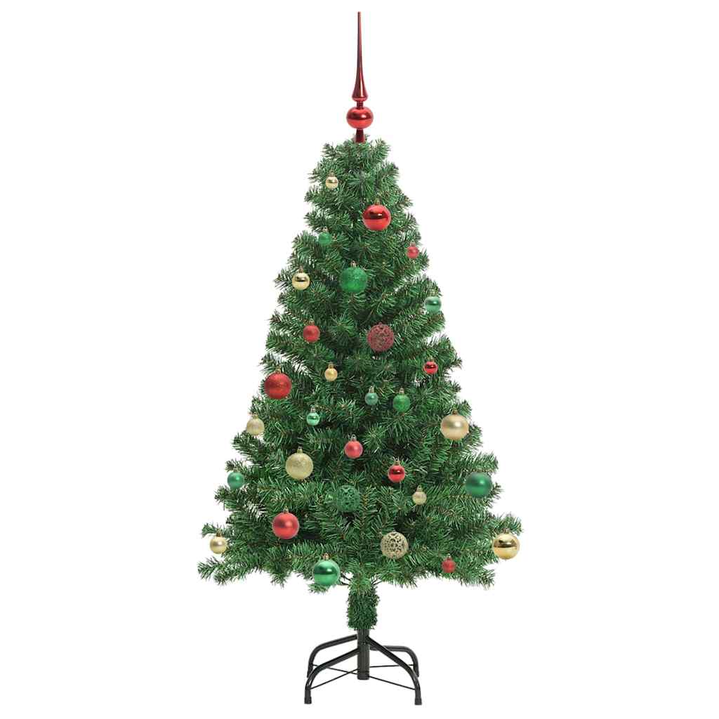 Artificial Christmas Tree with 150 LEDs and Stand Green 150 Cm