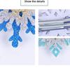 Snowflake Barrettes Studded Christmas Glitter Elegant Snowflake Hair Clip Christmas for Women, Snowflake