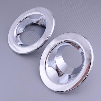 1 Pair Front Fog Light Lamp Cover Trim Rings Chrome ABS Fit for Land Rover Freelander 2 LR2 2008 2009 2010