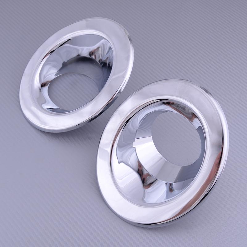 1 pair Front Fog Light Lamp Cover Trim Rings Chrome ABS Fit for Land Rover Freelander 2 LR2 2008 2009 2010