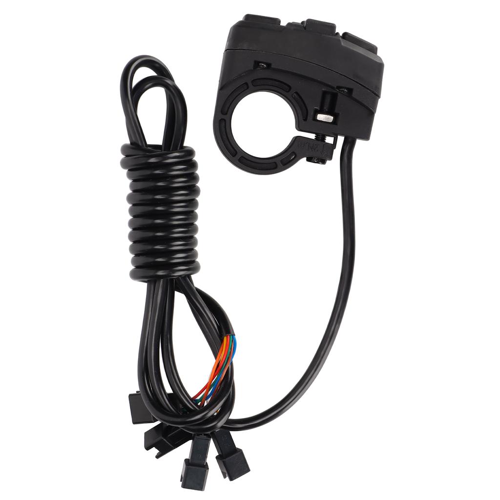 DK336 Motorcycle Handlebar Switch 3 In 1 Light Horn Turn Switch IPX4 Waterproof for Electric Bicycle Vehicle48V