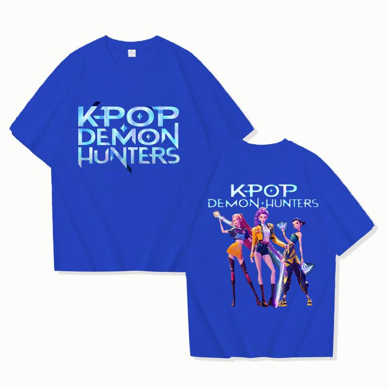New Hot Anime Kpop Demon Hunters Mira Rumi Zoey T-shirts Fashion Women Girls Summer Tee Shirt Unisex Casual Short Sleeve Tops