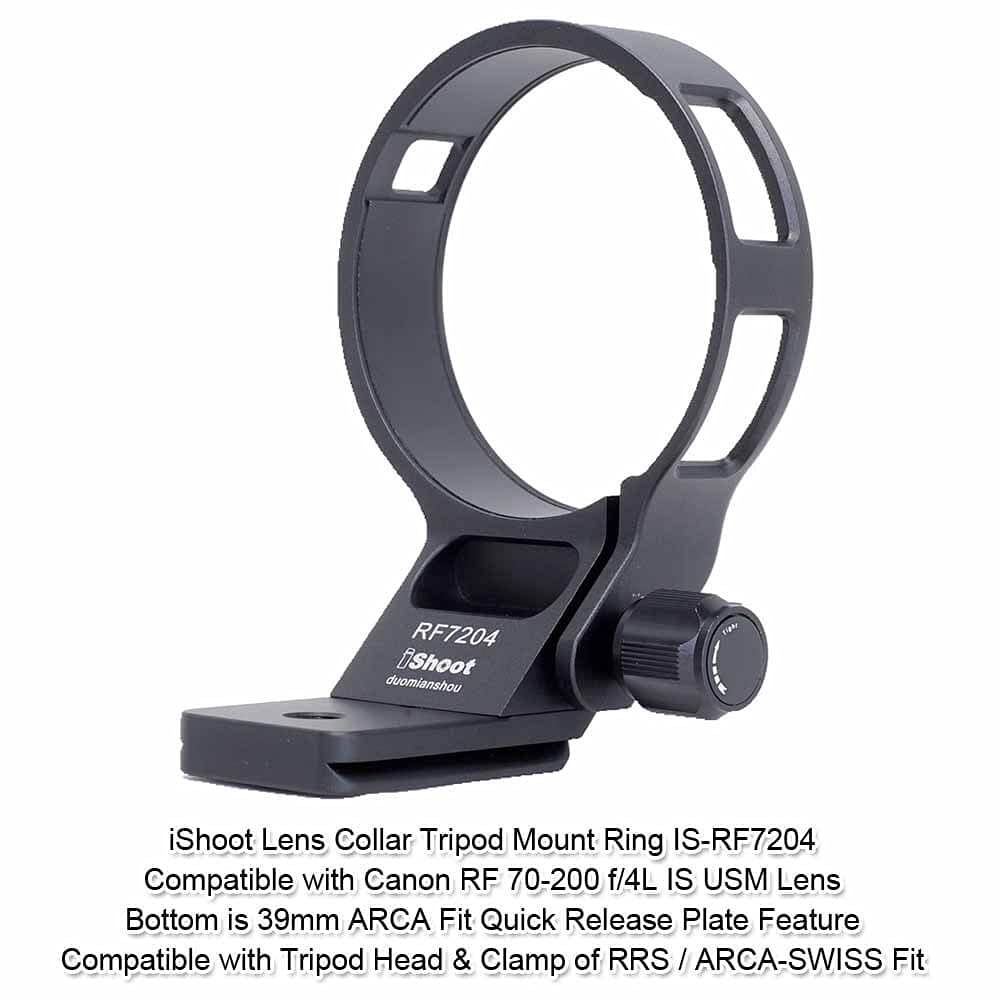 iShoot Camera Tripod Mount Tripod Mount Lens Support Lens Bracket Tripod Compatible with Canon RF IS USM Ring, Ring, Collar, Collar, Socket, 70-200