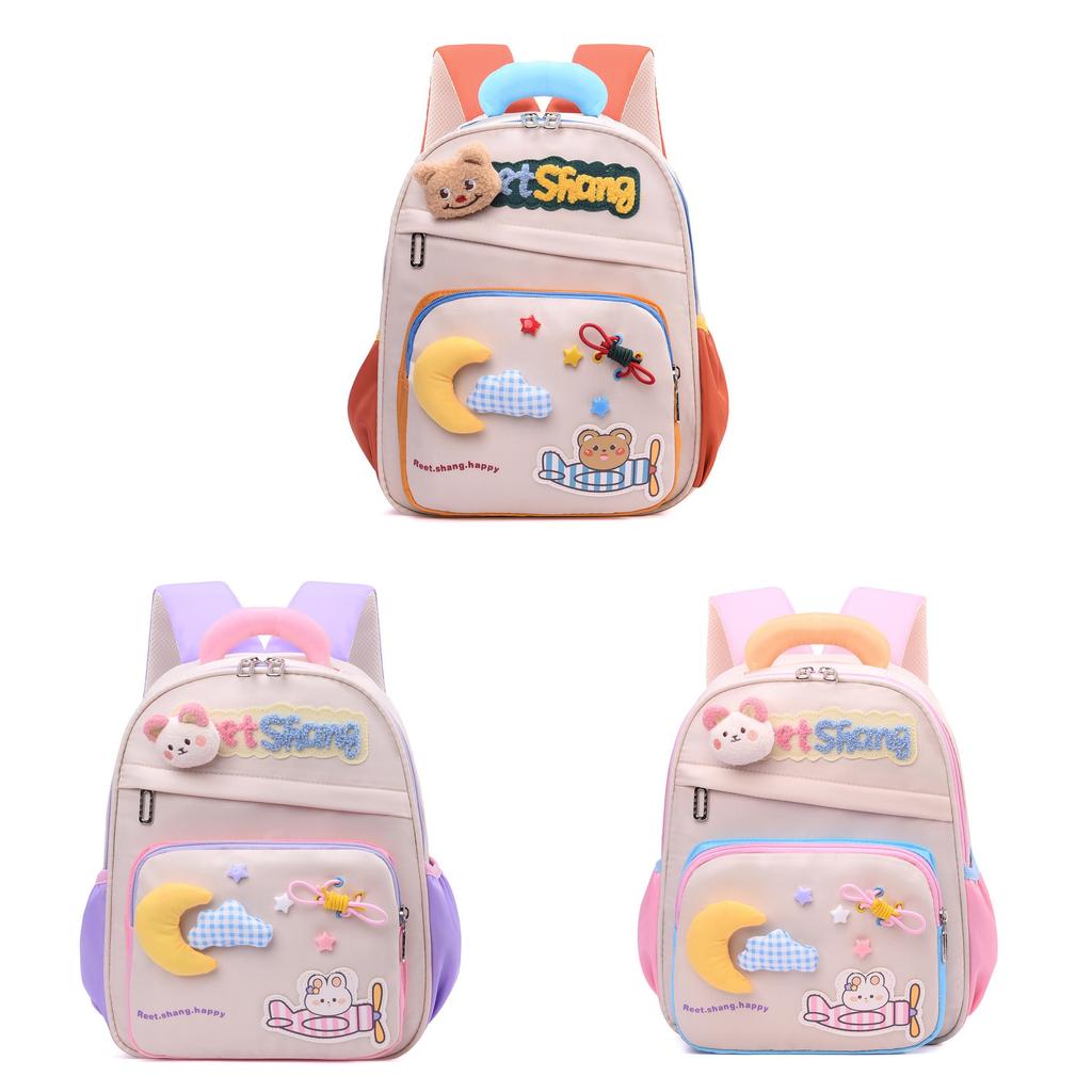 Kids School Backpack With Oxford Cloth Soft Lightweight For Toddlers And Children