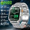 Neue Militärqualität 1400 mAh Akku Smartwatch Herren 2,01" Bildschirm 5ATM Wasserdicht GPS Track Sport Fitness Smartwatch