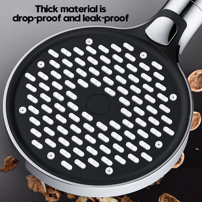 15cm Hochdruck Duschkopf Regendusche 3 Modi Duschköpfe Verstellbar Ein-Knopf Stopp Wasser Massage, Badezimmerzubehör