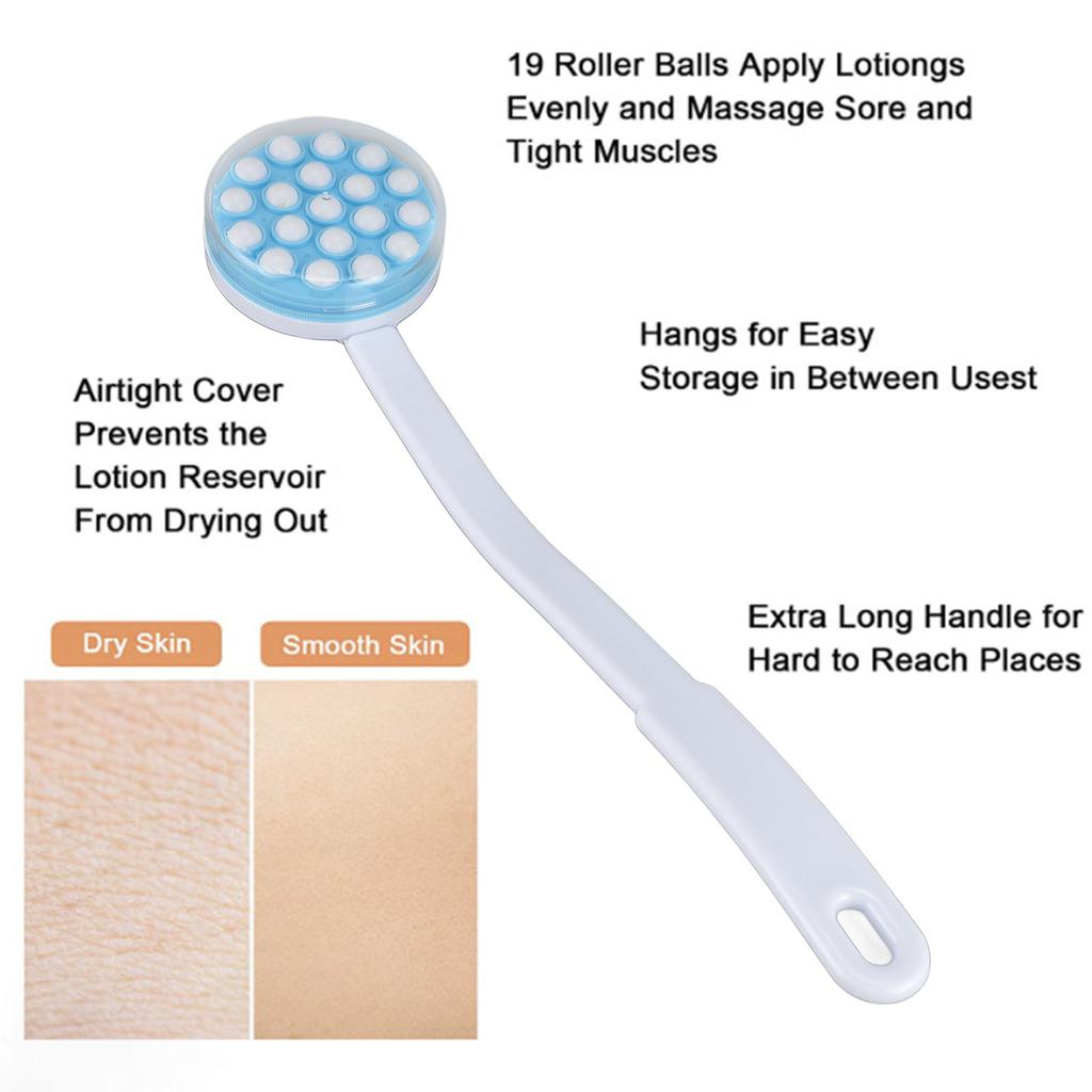 Rückenlotion-Applikator und Massagegerät Langer Griff Handheld Selbst-Lotion-Applikator Badebürste