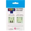 Tetris Key Ring Handheld Arcade Game - Retro mini portable handheld Tetris game with 15 levels of...
