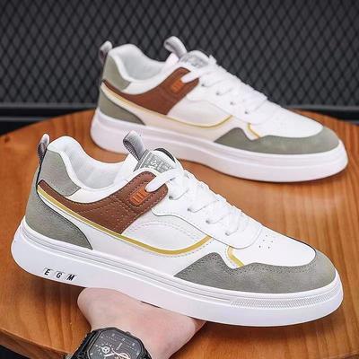 Herrenschuhe Neu Atmungsaktiv Student Koreanische Version des Trends All Match Dicksohlige Sport-Board-Schuhe