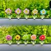 5 Stück Süße Wackelkopffigur Auto Innenraum Mini-Blume Mittelkonsole Rückspiegel Dekoration Lustiges Auto Innenraum Geschenk Zubehör