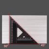 7 Inch Aluminum Precision T Square Protractor Marking Gauge Carpenter Square Measuring Layout Tool Metal Triangle Ruler