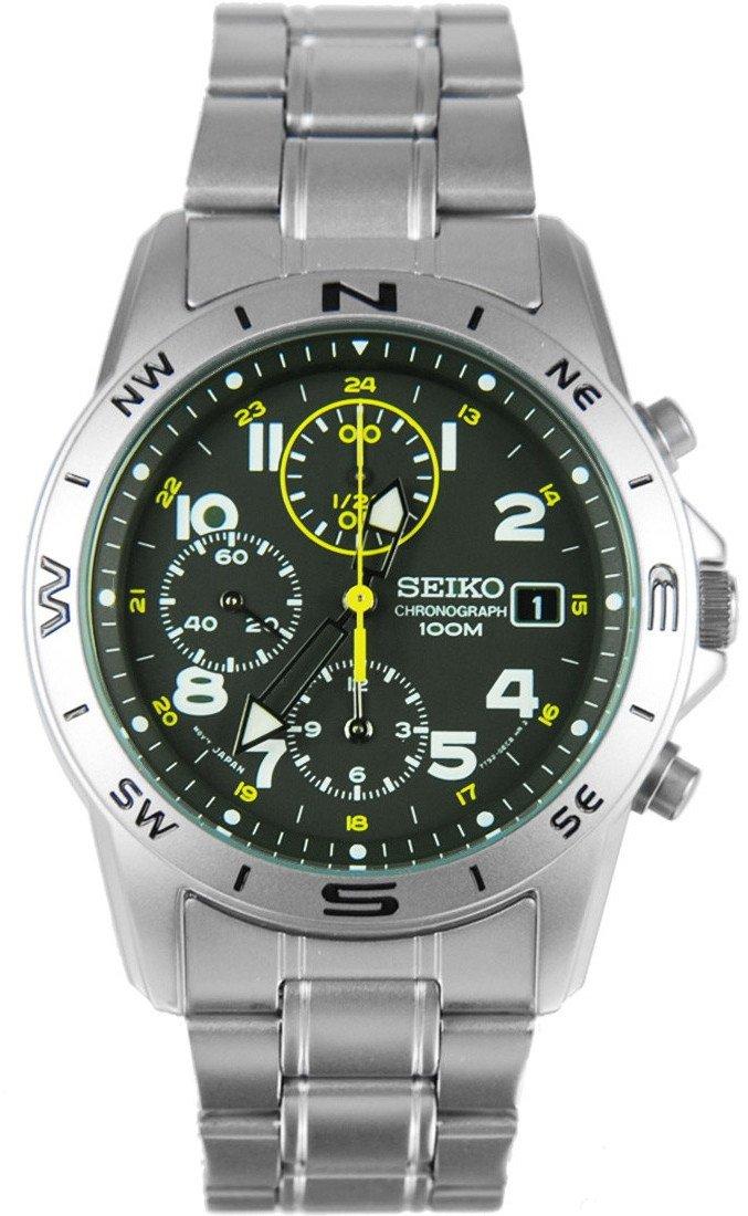 

Seiko Quartz Chronograph Watch SND377P1 Men s (Imported)