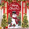 Christmas Curtain Decoration Items Create An Atmosphere. Santa Bedroom Door Cover Hanging Cloth.