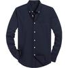 Herren Uni Oxford Langarm Button-Down-Hemd mit Brusttasche, EU-Größe Lässiges Business-Hemd für Amazon Cross-Border