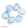 DIY Keychain Jewelry 6 24Pcs Transparent Wind Bell Acrylic Beads Multiple Sizes for Bracelet Necklace Hanging Decoration