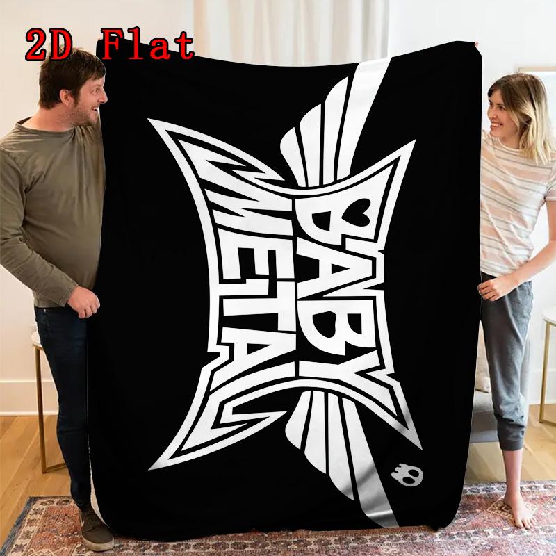 BABYMETAL 2D Flat Pattern Flannel Blanket High Quality All Seasons Warmth and Comfort Perfect for Christmas Gifts.NMT0928022