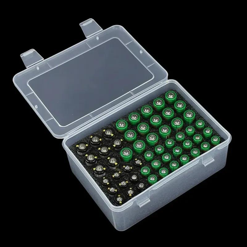 72 Slots Battery Storage Organizer Holder Holds AA AAA Batteries Battery Box Case Garage Container Home Organization Dispenser