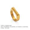 Emanco European and American Ins-Style Internet Celebrity New Stainless Steel Ring, Fashionable Niche Design, Versatile Open Ring, Direct Sales