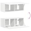 TV Wall Shelf Set Wall Mounted 6 pcs White