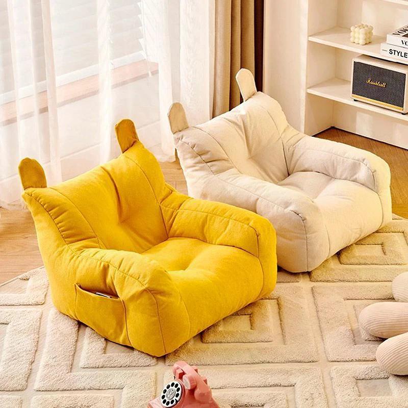 Weicher kleiner Sofasessel Bequemer ergonomischer Wohnzimmer-Faulschläfer mit Aufbewahrungstasche Kinder-Bären-Sofa-Sessel für Jungen und Mädchen
