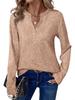 Autumn Women's Fashion V-Neck Long Sleeve T-Shirt, Trendy and Versatile Top