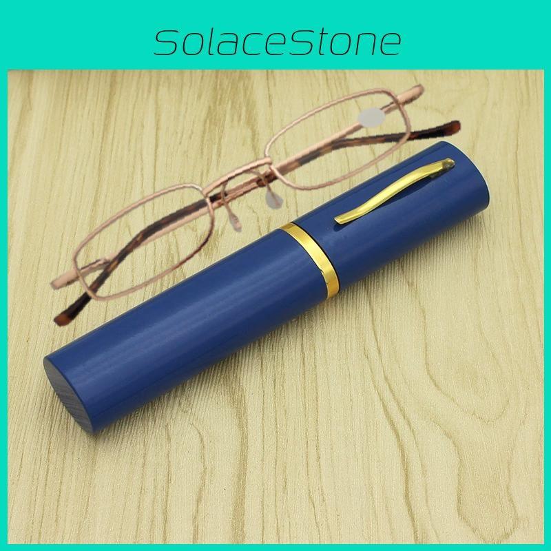 Frame Slim Metal Reading Glasses With Aluminum Alloy Storage Box Gift Fashion