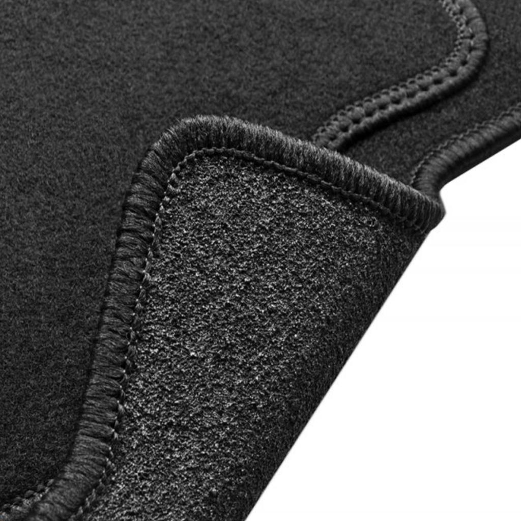 [Blm]To050 Black - Set Of Velour Floor Mats To Fit Infiniti Qx70 2013-2017 - Black Trim