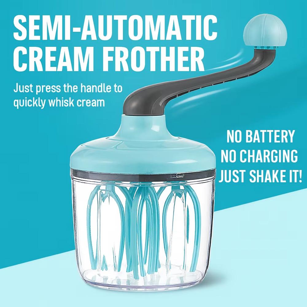 Hand Crank Beater Manual Whisk Multifunctional Semi Mixer for Egg White Cream Cake Household Ferramentas Cocina Kitchen Tool