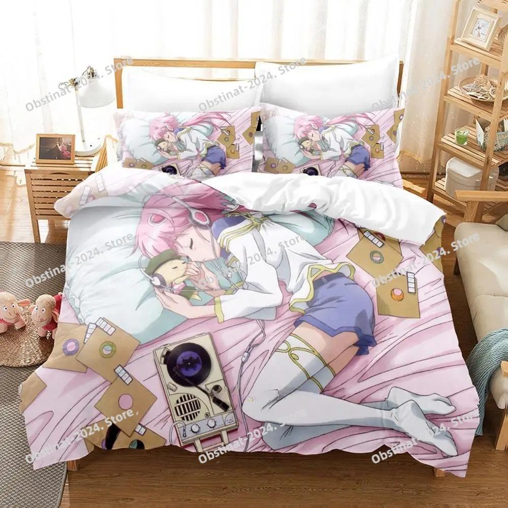 3d Print Anime Kawaii Girl Sora Kake Girl Bedding Set Single Twin Full Queen King Size Bed Set Adult Kid Bedroom Duvetcover Sets
