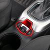 Car Hand Brake Lever Strip Cover Trim 1PCS For Jeep Compass 2017- Bright Red