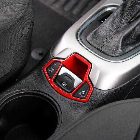 Car Hand Brake Lever Strip Cover Trim 1PCS For Jeep Compass 2017- Bright Red