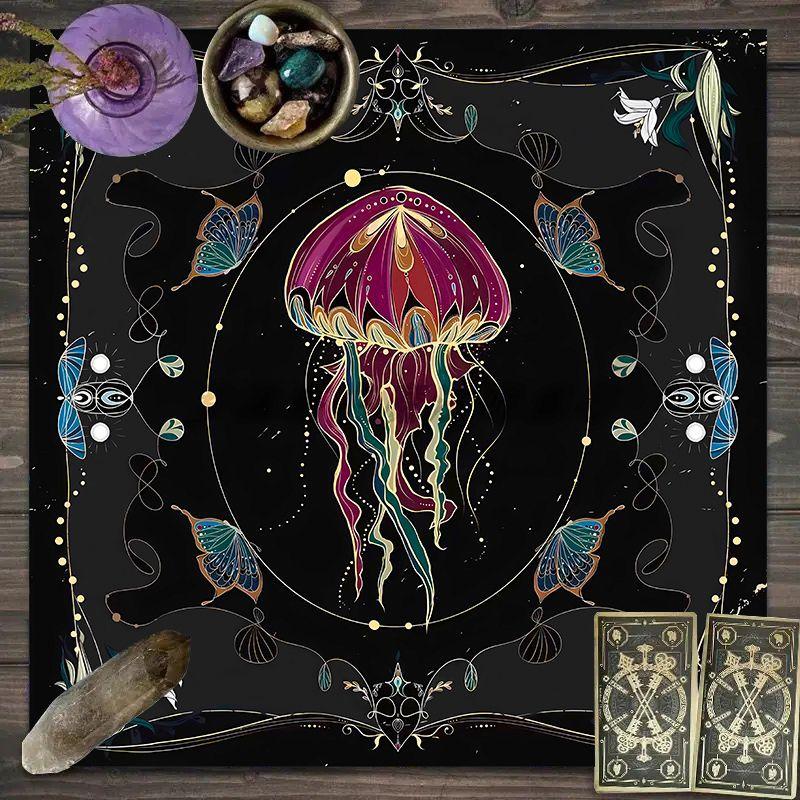 Starry Tarot Flannel Mat Anti Slip Square Card Cloth Multi Patterns Altar Decor Tarot Oracle Layout Soft Mat for Divination Game
