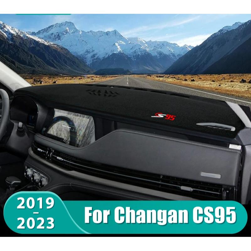 Для Changan CS95      Коврик на приборную панель автомобиля Защита от солнца Панель приборов Стол Нескользящее покрытие Аксессуары A style Black side