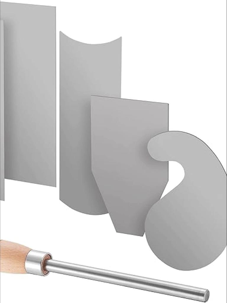 Drewniany skrobak premium: Gruba hartowana stal wysokowęglowa, gładkie usuwanie zadziorów z drewna, obróbka mebli mahoniowych - dla stolarzy i majsterkowiczów